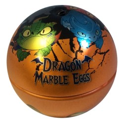 Bille sphère dragon orange + 40 billes 16mm