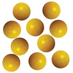 10 calots opales jaunes 25mm
