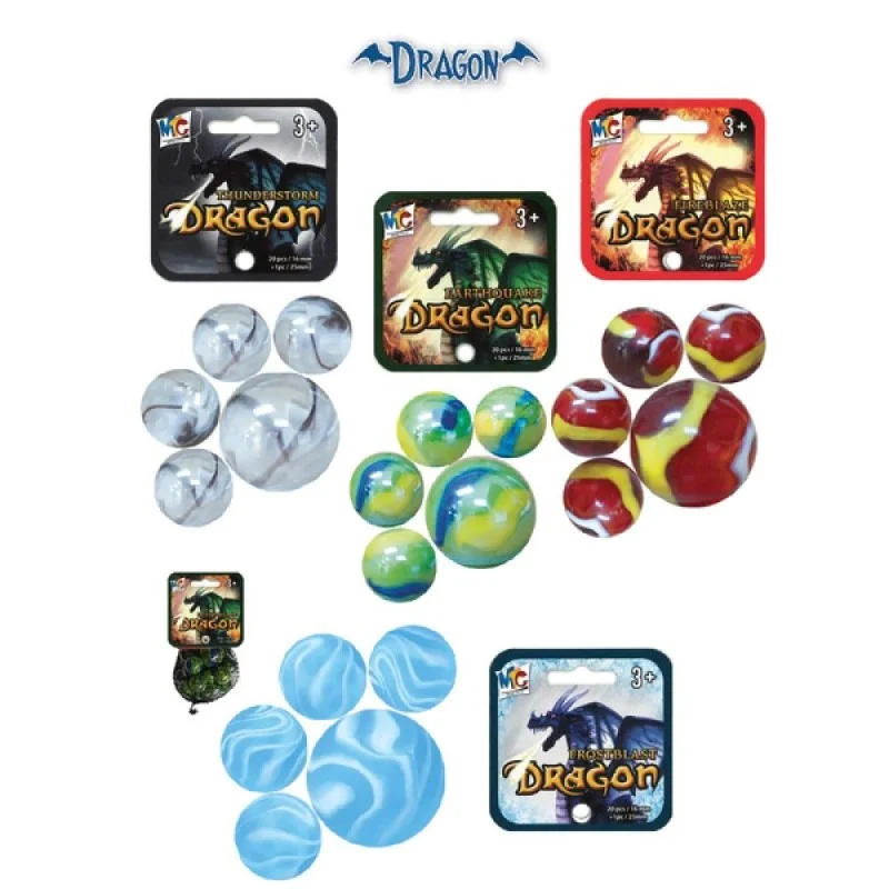 Lot de 4 filets de billes Dragon