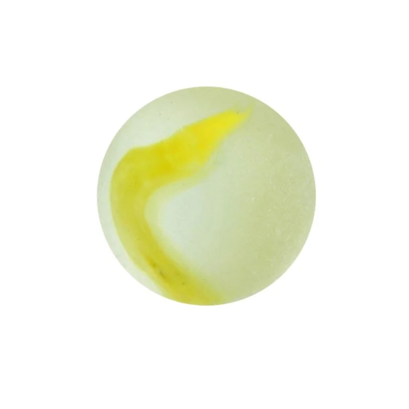 Bille givrée jaune 14mm