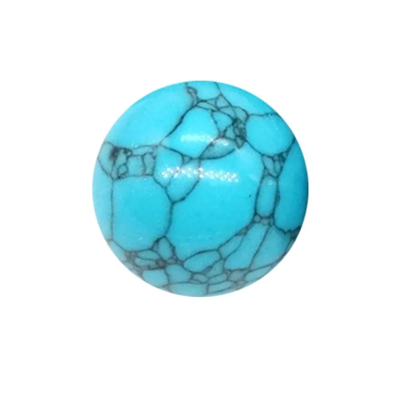 Bille de collection bleu turquoise 16mm