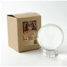 Boule de cristal 80mm - Avec socle présentoir