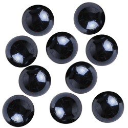 10 calots Opales noires 25mm