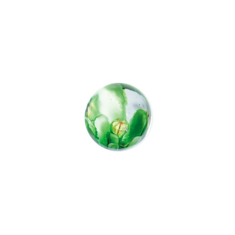 Bille Rose Trémière 22mm - Vert foncé