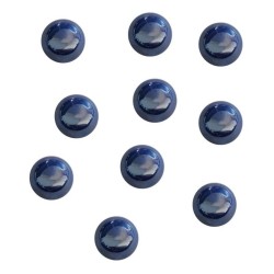 10 billes perles bleues