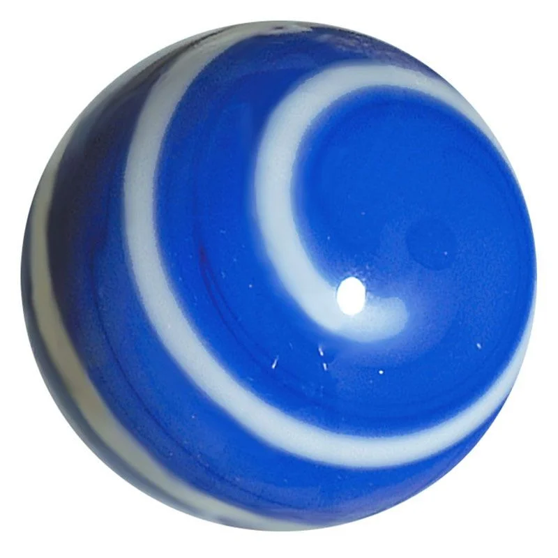 Bille bleue bande blanche 22mm